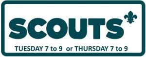 Scouts Tuesday or Thursday 7-9pm